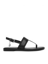 U.S. Polo Assn. Sandały EO-CASSIE001W/6TY1 Czarny. Czarne sandały damskie U.S. Polo Assn., bez wzorów, z materiału, bez obcasa, na płaskiej podeszwie, bez zapięcia. Za 219.99 zł.
