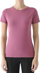 Koszulka damska 4F F2439 burgund 4FWAW25TTSHF2439 60S S. Czerwone t-shirty damskie 4f, s, bez wzorów, bez kołnierzyka. Za 39.98 zł.