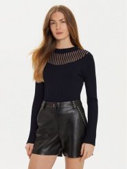 Morgan Sweter 232-MANDRIN Granatowy Slim Fit. Niebieskie swetry damskie Morgan, xs, bez wzorów, z wiskozy, bez kołnierzyka, bez ramiączek, bez kaptura. Za 219.99 zł.