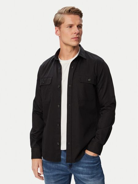 BOSS Koszula H-Rob-Sp-2P-263 50567050 Czarny Regular Fit. Czarne koszule męskie Boss, m, bez wzorów, bez kołnierzyka, bez ramiączek. Za 599.99 zł.