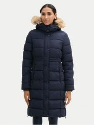Tom Tailor Płaszcz zimowy 1042915 Granatowy Regular Fit. Niebieskie kurtki damskie Tom Tailor, na zimę, xs, bez wzorów, z syntetyku, bez kaptura. Za 559.99 zł.