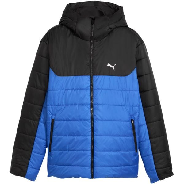Kurtka męska Puma ESS Hooded Padded. Czarne kurtki męskie Puma, m, bez wzorów, z materiału, bez kaptura. Za 284.99 zł.