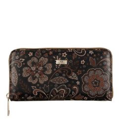 Duży Skórzany Portfel Damski BajuBaj PD090s171 RFID. Brązowe portfele damskie bez wzorów, ze skóry. Za 161.50 zł.