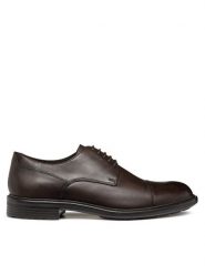 Geox Półbuty U Walk Pleasure U46CGF 00039 C6009 Brązowy. Brązowe eleganckie półbuty Geox, ze skóry, wizytowe, bez zapięcia. Za 439.99 zł.