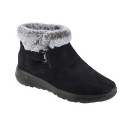 Buty zimowe damskie, Skechers On The Go Joy - First Glance. Czarne obuwie sportowe damskie Skechers, bez wzorów, trekkingowe, Skechers Sport. Za 359.99 zł.