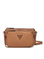 Guess Torebka HWZG78 79710 Brązowy. Brązowe listonoszki damskie Guess, z aplikacjami, ze skóry, bez dodatków. Za 329.99 zł.