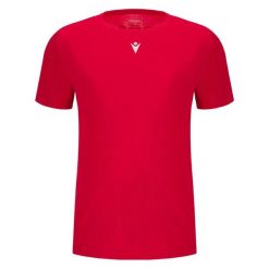 Koszulka Macron Mp 151 Hero x5. Czerwone koszulki sportowe męskie Macron, l, bez wzorów, z dresówki, bez kołnierzyka, bez ramiączek, na fitness i siłownię. Za 276.35 zł.