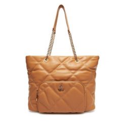 Torebka Beverly Hills Polo Club. Brązowe torebki do ręki damskie Beverly Hills Polo Club, bez wzorów, bez dodatków. Za 279.99 zł.