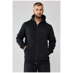 Męska bluza dresowa z kapturem Rough Radical Track Hoodie Zip. Czarne bluzy męskie ROUGH RADICAL, m, bez wzorów, z dresówki, z kapturem. Za 191.20 zł.