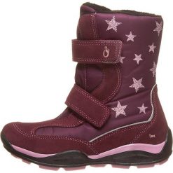 Botki w kolorze bordowym. Czerwone botki dziewczęce Lamino Shoes, z materiału, bez zapięcia. W wyprzedaży za 169.95 zł.
