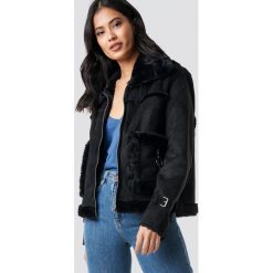 NA-KD Kurtka z imitacji zamszu - Black. Kurtki damskie marki NA-KD. Za 364.95 zł.