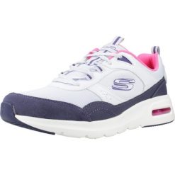 Buty SKECHERS SKECH-AIR COURT Niebieski. Białe obuwie sportowe damskie Skechers, bez wzorów, trekkingowe, Skechers Sport. Za 277.99 zł.