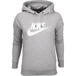 Bluza sportowa damska Nike W Essential Hoodie PO HBR. Szare bluzy damskie Nike, bez wzorów, z bawełny, bez kaptura. Za 413.26 zł.