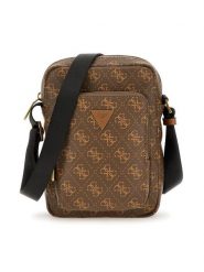 Guess Saszetka Vezzola Smart HMEVZL P3163 Beżowy. Brązowe saszetki męskie Guess, ze skóry. Za 219.99 zł.