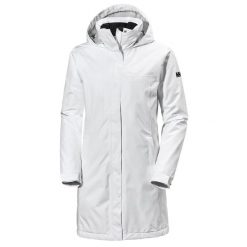 Kurtka uniwersalna damska Helly Hansen Aden Inulated Coat. Białe kurtki sportowe damskie Helly Hansen, s, bez wzorów, z syntetyku, z kapturem, trekkingowe. Za 879.00 zł.