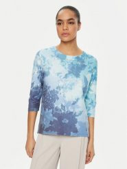 Olsen Bluzka 11201626 Niebieski Regular Fit. Niebieskie bluzki damskie Olsen, bez wzorów, z syntetyku, bez kołnierzyka, bez ramiączek. Za 249.99 zł.
