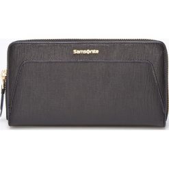 Samsonite - Portfel skórzany. Czarne portfele damskie Samsonite, z materiału. W wyprzedaży za 259.90 zł.