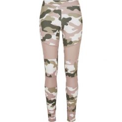 Legginsy damskie Urban Classics camouflage tech. Czerwone legginsy damskie Urban Classics, bez wzorów, z meshu. Za 126.50 zł.