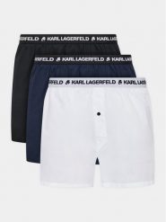 KARL LAGERFELD Komplet 3 par bokserek Woven 221M2134 Kolorowy. Bokserki męskie KARL LAGERFELD, m, bez wzorów, z bawełny. Za 169.99 zł.