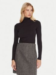 Weekend Max Mara Golf Multif 2525946022 Czarny Slim Fit. Czarne swetry damskie Weekend Max Mara, xl, bez wzorów, z wiskozy, bez kołnierzyka, bez ramiączek, bez kaptura. Za 359.99 zł.