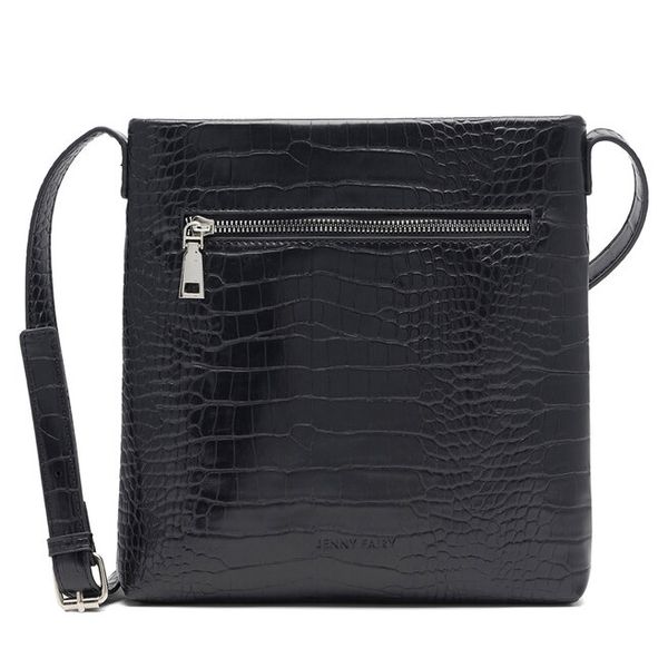 Torebka Jenny Fairy. Czarne listonoszki damskie Jenny Fairy, bez wzorów, bez dodatków. Za 59.99 zł.