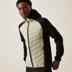 Kurtka turystyczna hybrydowa męska Andreson VIII. Szare kurtki męskie Regatta, m, bez wzorów, trekkingowe. Za 119.99 zł.