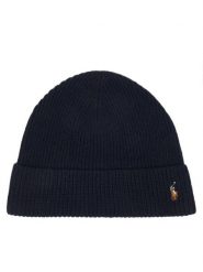 Polo Ralph Lauren Czapka 449959337005 Granatowy. Niebieskie rękawiczki męskie Polo Ralph Lauren, na zimę, bez wzorów, z wełny. Za 419.99 zł.
