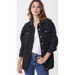 Czarna Kurtka Pinner. Czarne kurtki damskie Born2be, l, bez wzorów, z jeansu, bez kaptura. Za 139.99 zł.
