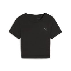 Damska koszulka CLOUDSPUN Twist z krótkim rękawem PUMA Black. Czarne obuwie sportowe damskie Puma, bez wzorów, na fitness i siłownię. Za 159.00 zł.