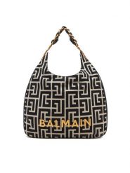 Balmain Torebka DN0BT929TJQX Czarny. Czarne torebki do ręki damskie Balmain, bez wzorów, z materiału, bez dodatków. Za 9,019.00 zł.