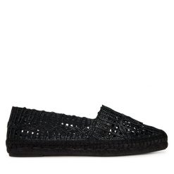 Espadryle Weekend Max Mara. Czarne espadryle damskie Weekend Max Mara, bez wzorów, bez obcasa, bez zapięcia. Za 729.99 zł.