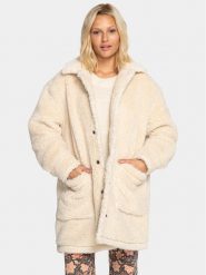 Billabong Kożuch Night Ride Jckt EBJJK00133 Biały Regular Fit. Białe kurtki damskie Billabong, l, bez wzorów, z syntetyku, bez kaptura. Za 599.99 zł.