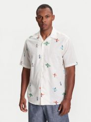 United Colors Of Benetton Koszula 5HPWUQ05B Beżowy Regular Fit. Brązowe koszule męskie United Colors Of Benetton, m, bez wzorów, z bawełny, bez kołnierzyka, bez ramiączek. Za 159.99 zł.