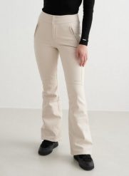 Damskie spodnie softshellowe z polarem, hydrofobowe Stretch kawa z mlekiem. Białe spodnie materiałowe damskie Aim'n, na zimę, l, bez wzorów, z elastanu, narciarskie. Za 814.00 zł.