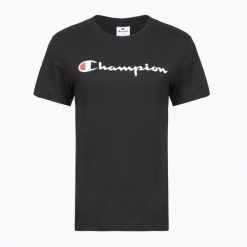Koszulka damska Champion 118090. Niebieskie t-shirty damskie Champion, l, bez wzorów, z bawełny, klasyczne, bez kołnierzyka. Za 52.99 zł.