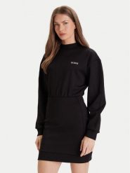 Guess Sukienka codzienna V5YK02 KCX22 Czarny Regular Fit. Czarne sukienki damskie Guess, na co dzień, m, z aplikacjami, z syntetyku, bez kołnierzyka, bez ramiączek, proste. Za 259.99 zł.