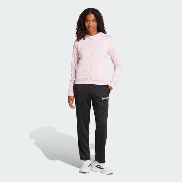 Dres Essentials Linear. Czerwone obuwie sportowe damskie Adidas, bez wzorów, z dresówki, na fitness i siłownię. W wyprzedaży za 213.85 zł.