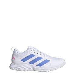 Buty do siatkówki dla dorosłych Adidas Court Team Bounce 2.0 Shoes. Białe obuwie sportowe damskie Adidas, bez wzorów, z materiału, do siatkówki. Za 383.00 zł.