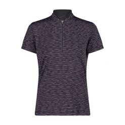 Damska koszulka z półgolfem CMP. Szare t-shirty damskie CMP, bez wzorów, sportowe, bez kołnierzyka. W wyprzedaży za 147.60 zł.
