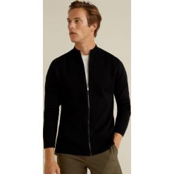 Mango Man - Sweter Double. Czarne kardigany męskie marki Mango Man, z bawełny. Za 229.90 zł.