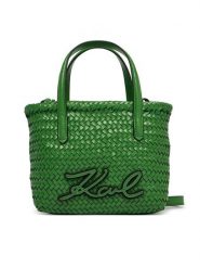 KARL LAGERFELD Torebka B2W30224 Zielony. Zielone torebki do ręki damskie KARL LAGERFELD, bez wzorów, ze skóry, bez dodatków. Za 1,299.00 zł.