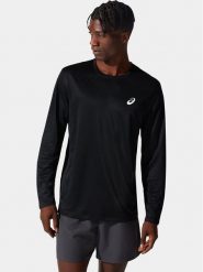 Asics Longsleeve Core Ls 2011C340 Czarny Ahletic Fit. Czarne bluzki z długim rękawem męskie Asics, m, bez wzorów, z syntetyku, bez kołnierzyka. Za 99.99 zł.