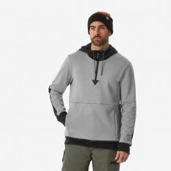 Bluza snowboardowa z kapturem męska Dreamscape 100 1/2 zip. Bluzy męskie DREAMSCAPE, m, bez wzorów, z bawełny, z kapturem, narciarskie. Za 169.99 zł.