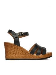 Lasocki Sandały CEO-WI23-283-14 Czarny. Czarne sandały damskie Lasocki, bez wzorów, ze skóry, bez obcasa, na koturnie, bez zapięcia. Za 199.99 zł.