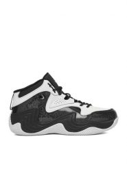 SHAQ Sneakersy EO-JUGERNAUT AQ95041B-BW Biały. Białe buty sportowe chłopięce Shaq, bez wzorów, ze skóry, bez zapięcia. Za 299.99 zł.