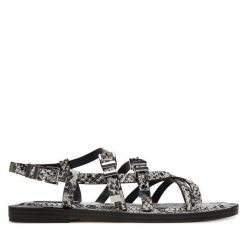 Sandały MICHAEL Michael Kors. Szare sandały damskie MICHAEL Michael Kors, bez wzorów, bez obcasa, na płaskiej podeszwie, bez zapięcia. Za 579.99 zł.