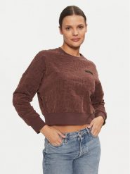 EA7 Emporio Armani Bluza 7W000002 AF10195 UA006 Brązowy Relaxed Fit. Brązowe bluzy damskie EA7 Emporio Armani, s, bez wzorów, z bawełny, bez kaptura. Za 309.99 zł.