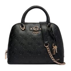 Torebka Guess. Czarne torebki do ręki damskie Guess, z aplikacjami, bez dodatków. Za 639.99 zł.
