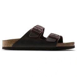 BIRKENSTOCK Arizona SFB LEOI Habana Klapki męskie. Brązowe klapki męskie Birkenstock, biznesowe. Za 489.99 zł.