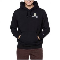 Bluza sportowa męska Champion X Smiley. Czarne bluzy męskie Champion, m, bez wzorów, z materiału, z kapturem. Za 351.35 zł.